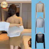 Cardigan en lin tricoté sans boutons