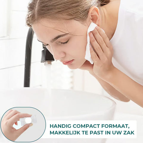 Gecomprimeerde handdoektabletten