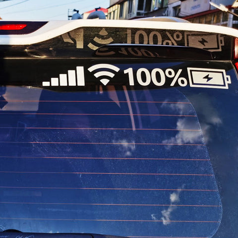Autocollant réfléchissant sur le signal de la batterie