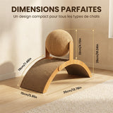 Balle Griffoir pour Chat sur Support