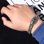 Bracelets avec Mantra à Six Caractères et Dzi à Neuf Yeux