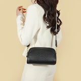 Sac à bandoulière imprimé crocodile