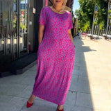 👗2024 Robe imprimée grande taille à la mode