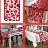 Chemin de table sur le thème de la Saint-Valentin