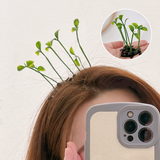 Cartes à cheveux en forme de germes de soja