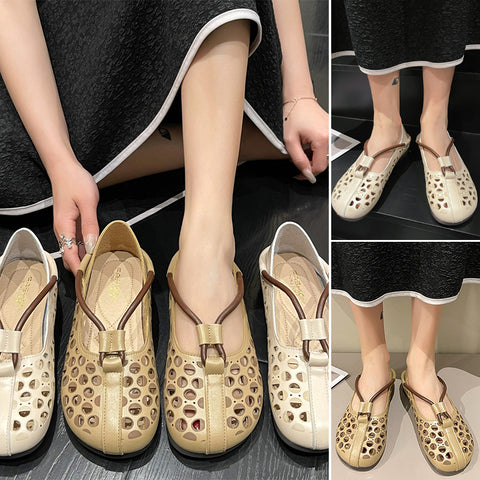 Chaussures à trous à fond plat
