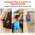 Sac d'épicerie pliable et réutilisable avec porte-clés