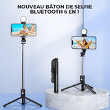Nouveau Support pour Selfie Bluetooth 6 en 1