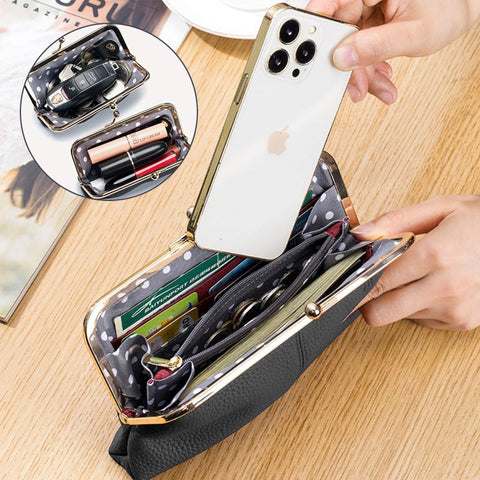 Portefeuille en cuir PU de grande capacité