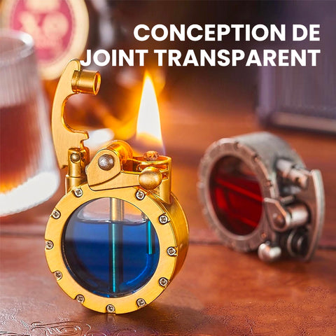 Briquet à kérosène transparent vintage