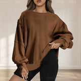 Pull oversize avec poches pour femmes
