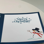 Carte de Noël 3D Pop Up Renne Bonhomme de neige