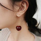 Boucles d'oreilles en forme de cerise