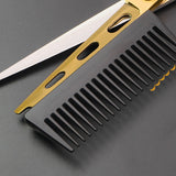 Ciseaux à cheveux 2 en 1 avec peigne