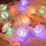 Guirlande lumineuse LED en forme de roses