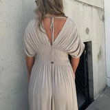 Robe longue Maxi Effortless à encolure en V fendue
