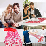 Chemin de table sur le thème de la Saint-Valentin