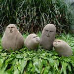 Figurine visage en pierre