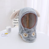 Bonnet polaire à capuche avec visière coupe-vent