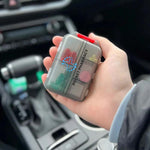 Organisateur de pilules portable avec étiquettes