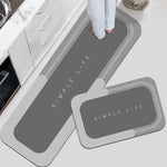 Tapis de sol antidérapant en boue de diatomées