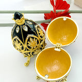 Boîte à bijoux en forme d'œuf pour Pâques