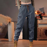 Pantalon de travail multi-poches à cordon de serrage