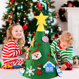 Arbre de Noël en feutre DIY Montessori 3D