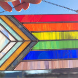 Bannière arc-en-ciel en acrylique