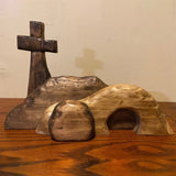 Décorations en bois pour la croix de Pâques