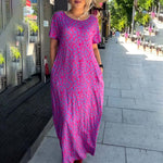 👗2024 Robe imprimée grande taille à la mode