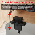 Positionneur pour l'installation de portes d'armoires