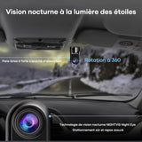 Mini ADAS Caméra de surveillance 1080P HD 360° rotative