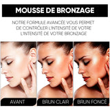 Mousse bronzante hydratante correctrice de couleur