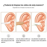 Juego de 6 piezas de herramienta de limpieza para oídos de acero inoxidable con espiral y masaje