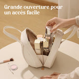 Sac à cosmétiques en forme de coquille multicouche