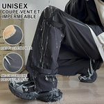 Pantalon droit à fermeture éclair triple défense