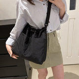 Sac à dos en nylon avec cordon de serrage