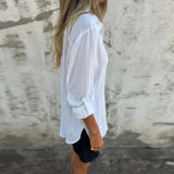 Chemise à revers polyvalente avec une grande poche