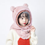 Bonnet polaire à capuche avec visière coupe-vent