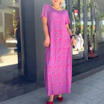 👗2024 Robe imprimée grande taille à la mode