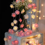 Guirlande lumineuse LED en forme de roses