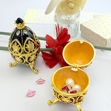 Boîte à bijoux en forme d'œuf pour Pâques