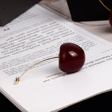 Boucles d'oreilles en forme de cerise