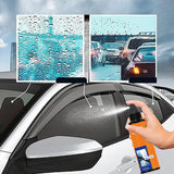 Agent de nettoyage et de revêtement pour vitres de voiture antipluie