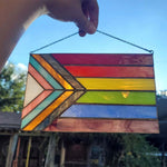 Bannière arc-en-ciel en acrylique