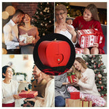 Coffret Pomme Rouge Avec Rose Eternelle Et Collier