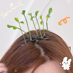 Cartes à cheveux en forme de germes de soja