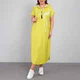 Robe à capuche zippée en patchwork