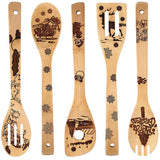 Spatule en bambou gravée au laser